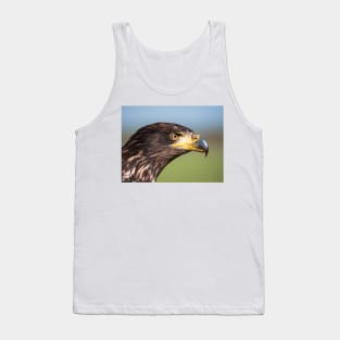 Close-up of an immature American bald eagle Tank Top